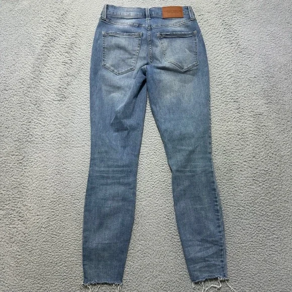 Lucky‎ Brand Ava Mid Rise Super Skinny Jeans Distressed Frayed Ankle Size 2 - Picture 2 of 12